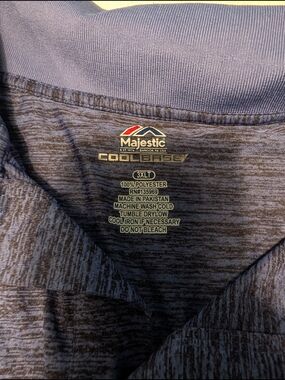 Cubs Majestic Blue Heather Performance Shirt - Coolbase